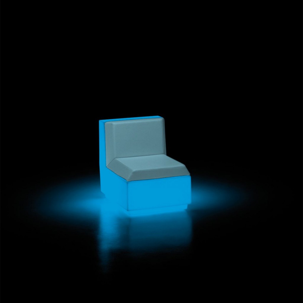 Scaun iluminat din polietilena Big Cut Module Light - Nuovo Design